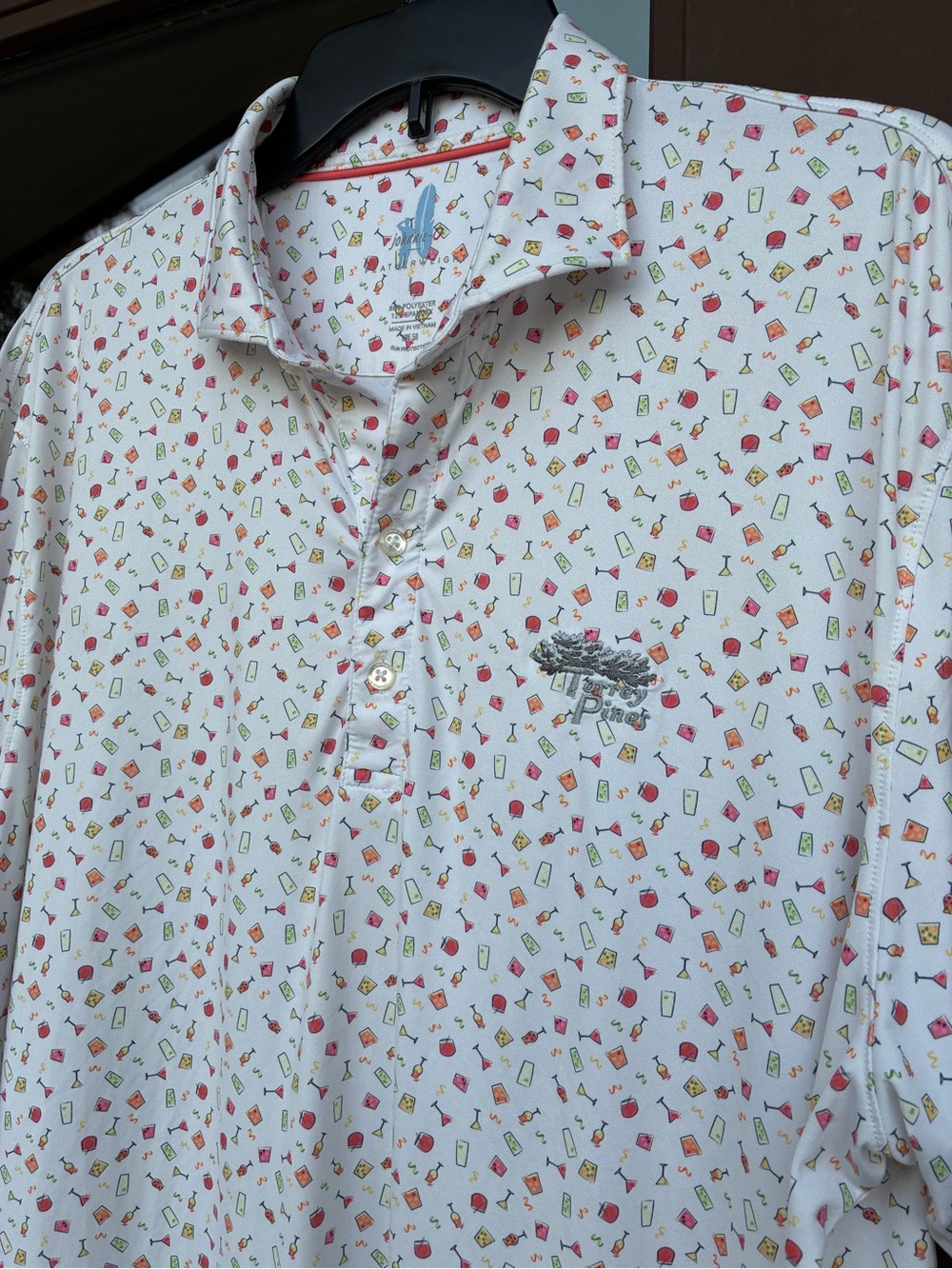 johnnie-O Featherweight Cocktails "Torrey Pines" Polo L